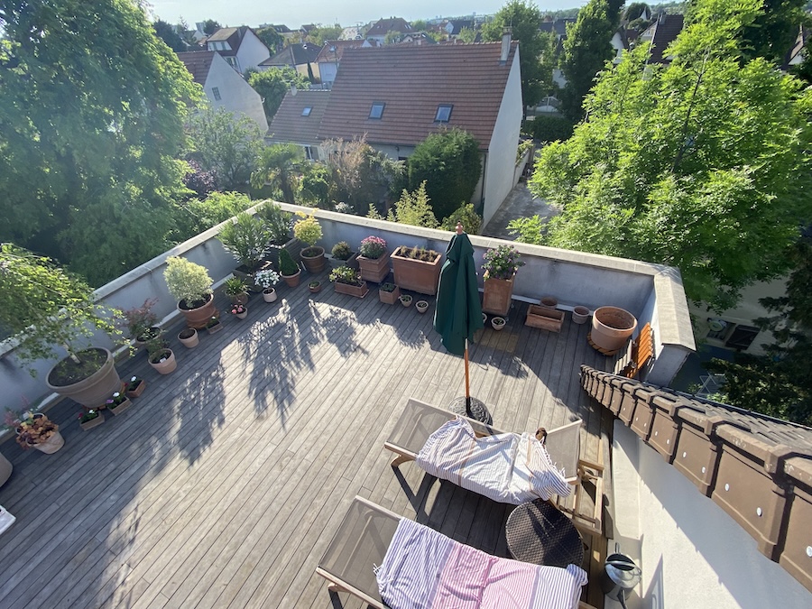 Terrasse avec plancher finie Champigny