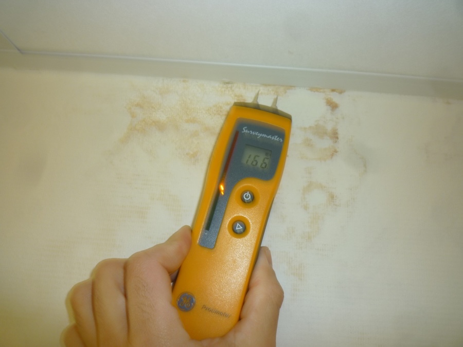 Mesure de l’humidité en plafond