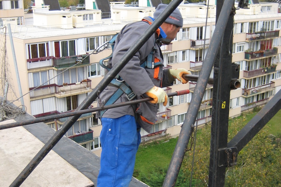 Treuilliste en action